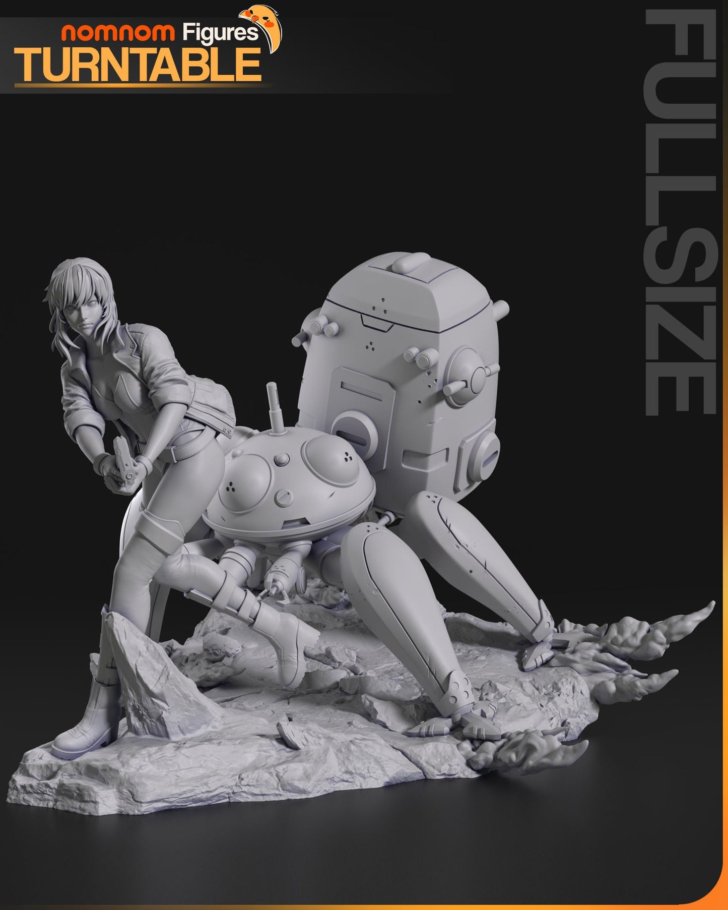 Section 9 Cyberhero | Resin Garage Kit Figure Anime Fan Art | Nomnom Figures