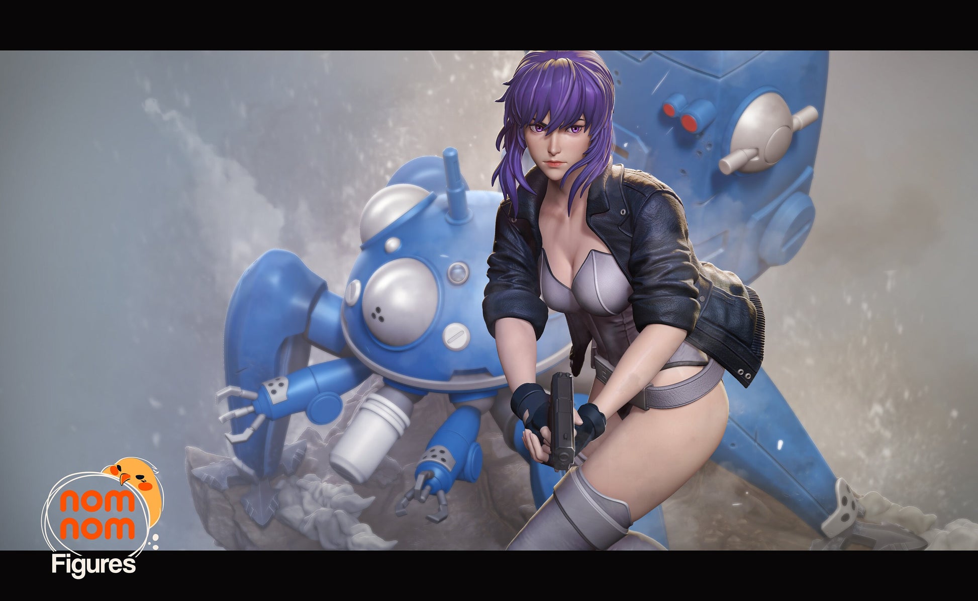 Section 9 Cyberhero | Resin Garage Kit Figure Anime Fan Art | Nomnom Figures