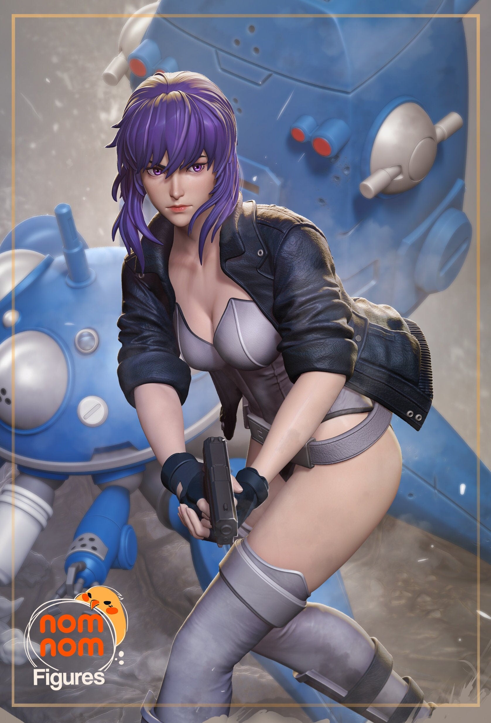 Section 9 Cyberhero | Resin Garage Kit Figure Anime Fan Art | Nomnom Figures