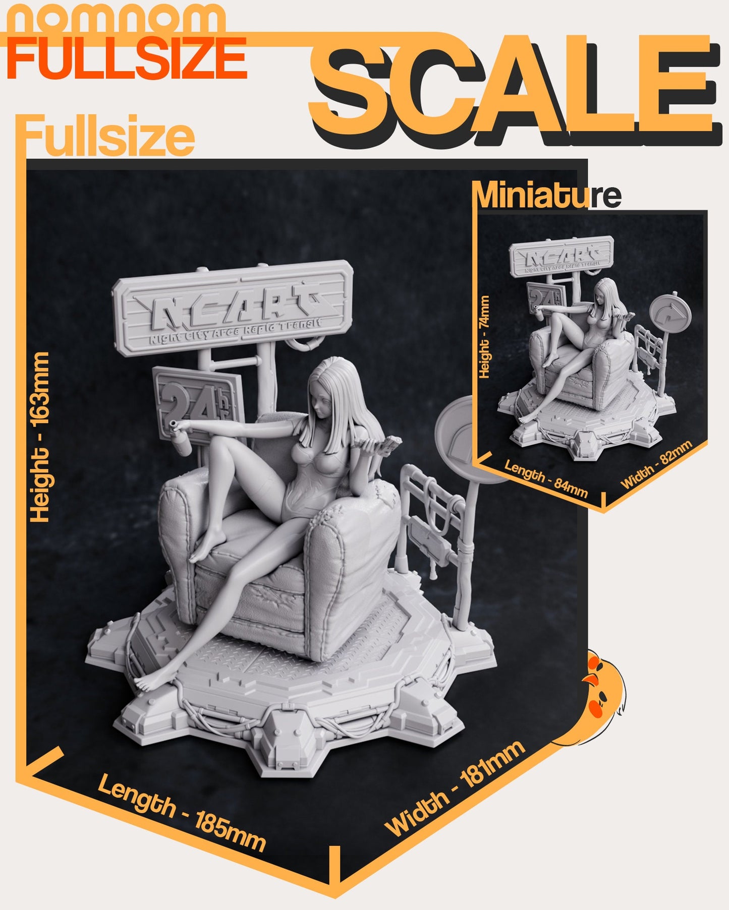 Cyber Edgerunner | Resin Garage Kit Figure Anime Fan Art | Nomnom Figures