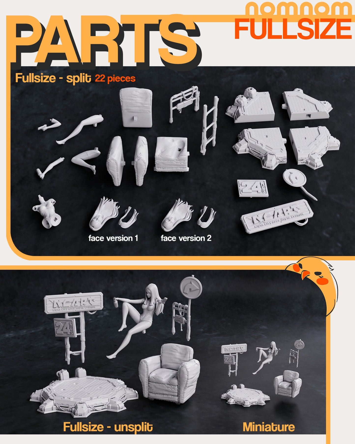 Cyber Edgerunner | Resin Garage Kit Figure Anime Fan Art | Nomnom Figures