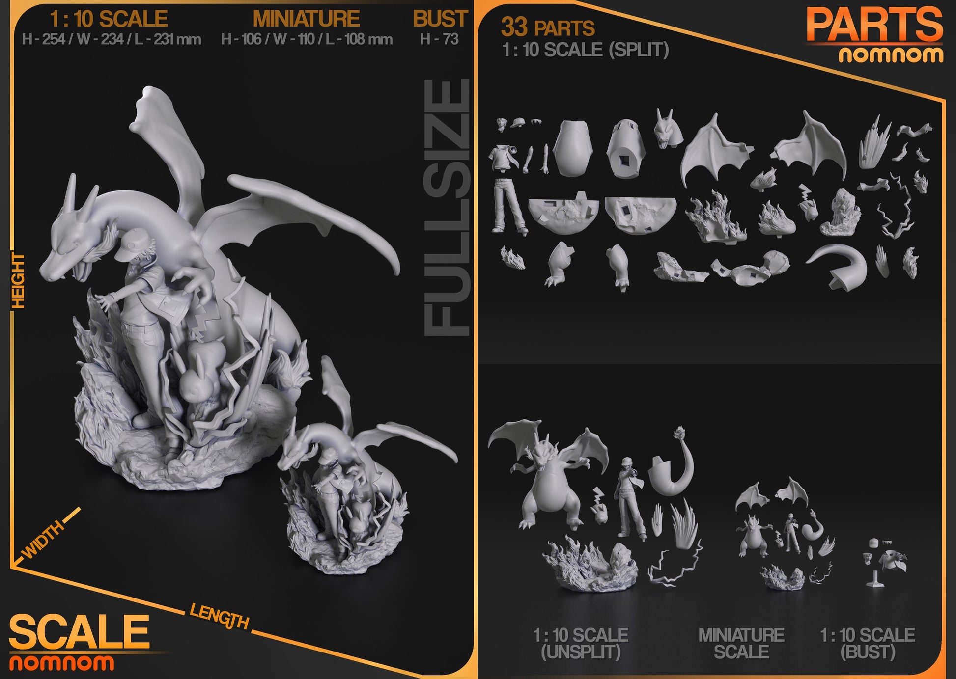 Red Trainer | Resin Garage Kit Figure Game Fan Art | Nomnom Figures