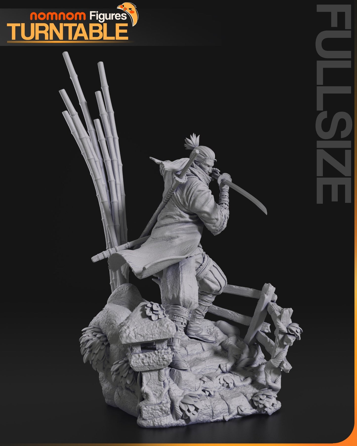 One Armed Wolf | Resin Garage Kit Figure Game Fan Art | Nomnom Figures