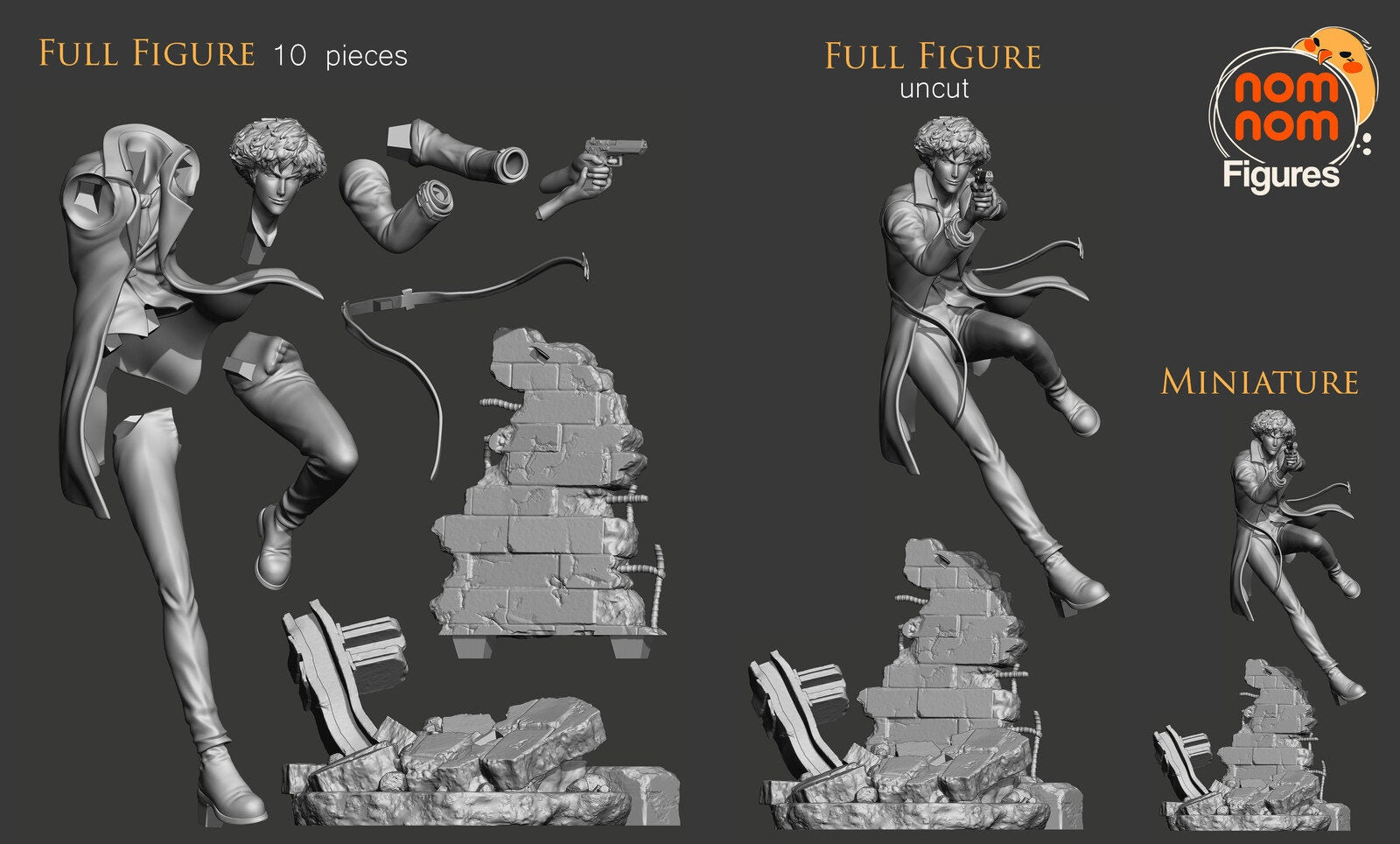 Space Cowboy | Resin Garage Kit Anime Fan Art | Nomnom Figures