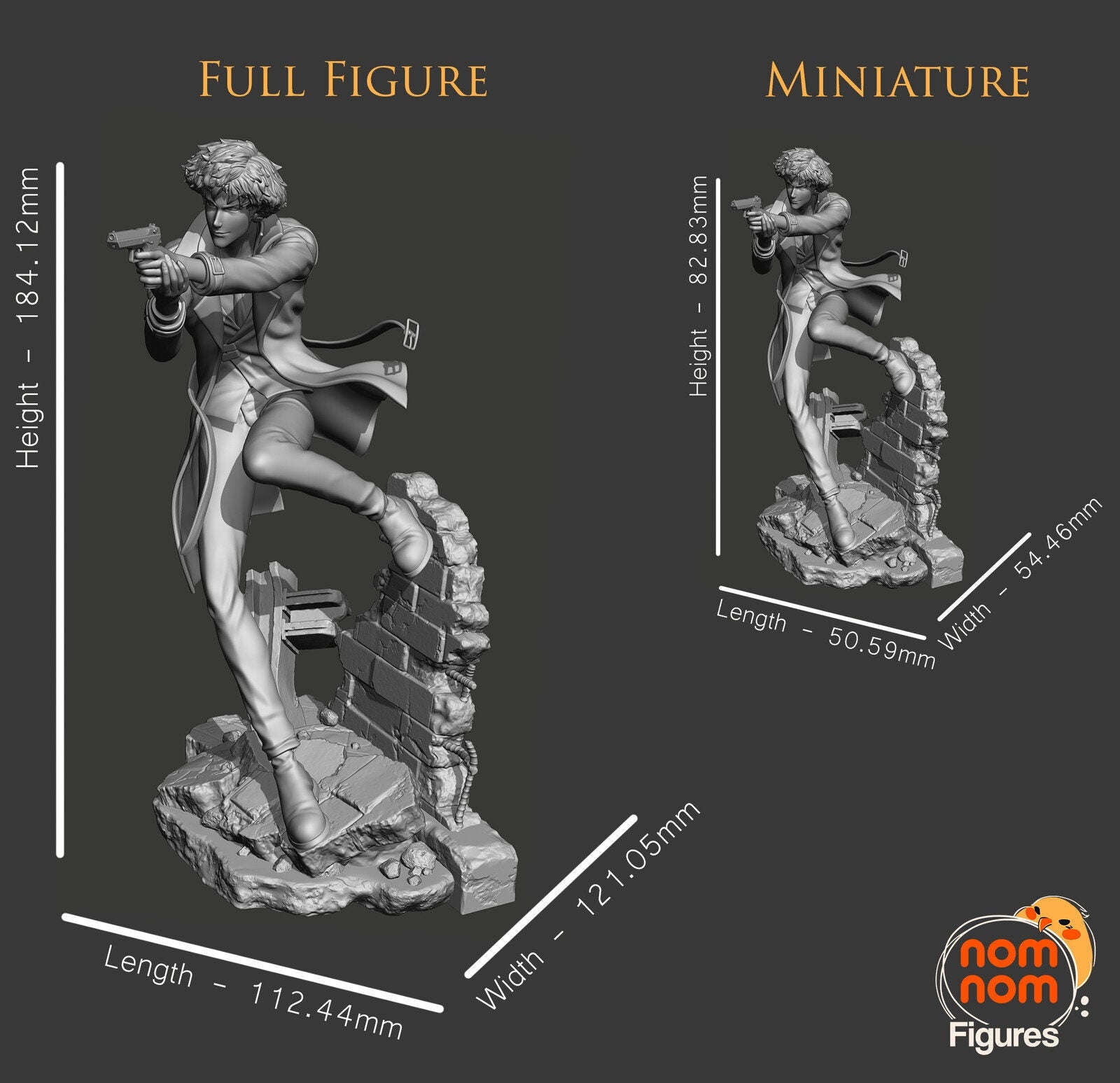 Space Cowboy | Resin Garage Kit Anime Fan Art | Nomnom Figures