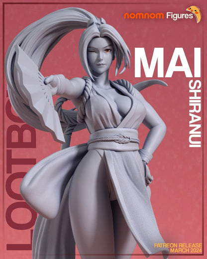 Queen of Fighters | Resin Garage Kit Figure Game Fan Art | Nomnom Figures