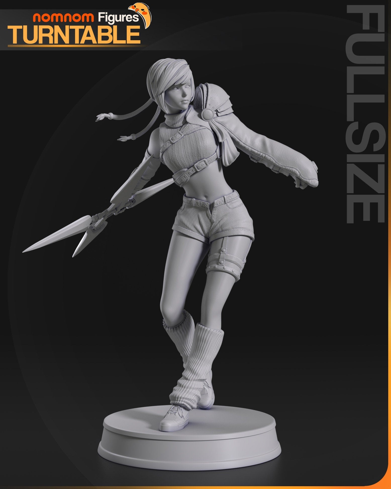 Materia Hunter | Resin Garage Kit Figure Game Fan Art | Nomnom Figures
