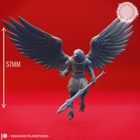 Wereravens | TABLETOP SCALE | D&D TTRPG Monster Miniature | Yasashii Kyojin Studio