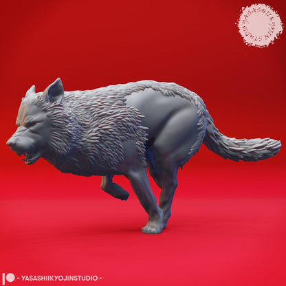 Werewolves and Wolves | TABLETOP SCALE | D&D TTRPG Monster Miniature | Yasashii Kyojin Studio