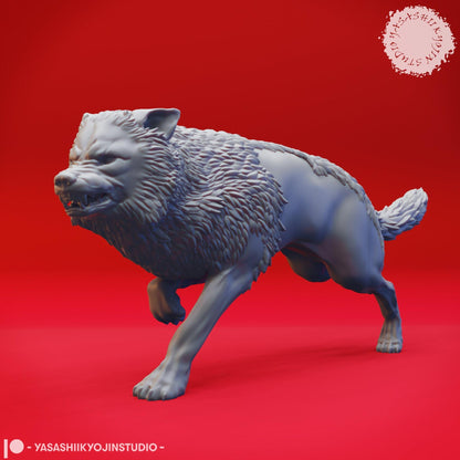 Werewolves and Wolves | TABLETOP SCALE | D&D TTRPG Monster Miniature | Yasashii Kyojin Studio