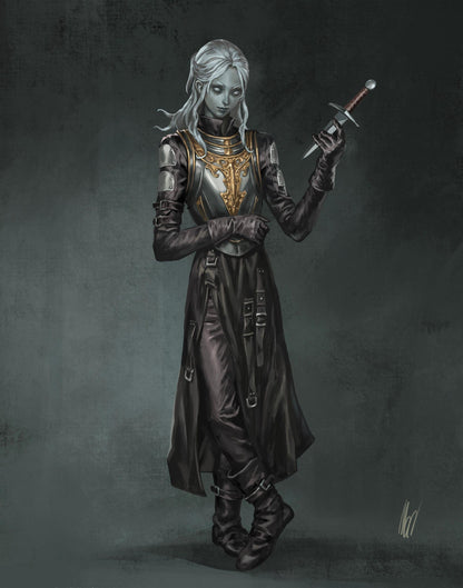 Changeling Rogue, Satada | D&D TTRPG Miniature | DnD Is A Woman | NO BASE