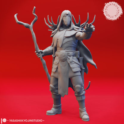 Druids | TABLETOP SCALE | D&D TTRPG Monster Miniature | Yasashii Kyojin Studio