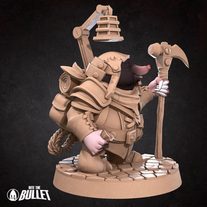 Molefolk Artificer | TABLETOP SCALE | D&D Humblewood TTRPG Miniature | Bite the Bullet