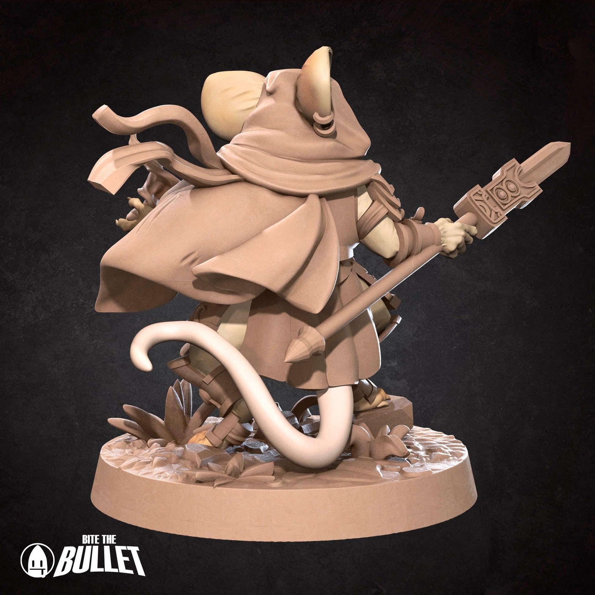 Mousefolk Cleric | TABLETOP SCALE | D&D Humblewood TTRPG Miniature | Bite the Bullet