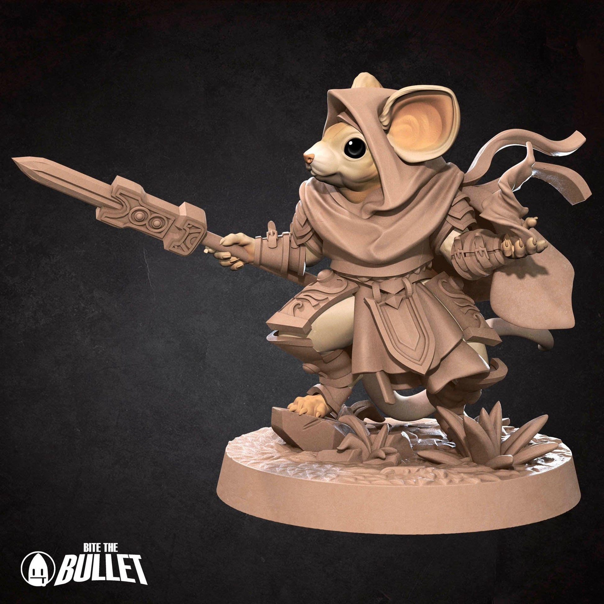 Mousefolk Cleric | TABLETOP SCALE | D&D Humblewood TTRPG Miniature | Bite the Bullet