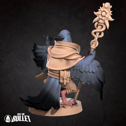 Pidgeonfolk Cleric | TABLETOP SCALE | D&D Humblewood TTRPG Miniature | Bite the Bullet