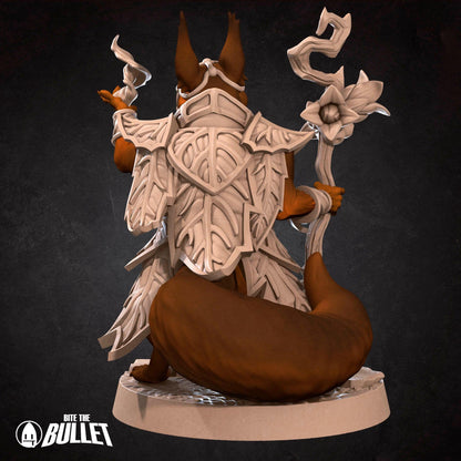 Squirrelfolk Sorceress | TABLETOP SCALE | D&D Humblewood TTRPG Miniature | Bite the Bullet