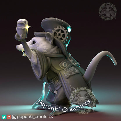Opossum Collector | Tabletop or Display Scale | D&D Humblewood TTRPG Miniature | Pepunki Creatures
