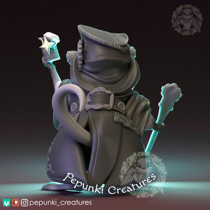 Opossum Collector | Tabletop or Display Scale | D&D Humblewood TTRPG Miniature | Pepunki Creatures