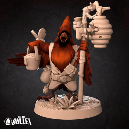Birdfolk Forestkeeper | TABLETOP SCALE | D&D Humblewood TTRPG Miniature | Bite the Bullet