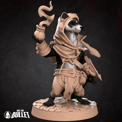 Ferretfolk Rogue | TABLETOP SCALE | D&D Humblewood TTRPG Miniature | Bite the Bullet