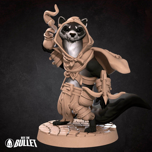 Ferretfolk Rogue | TABLETOP SCALE | D&D Humblewood TTRPG Miniature | Bite the Bullet