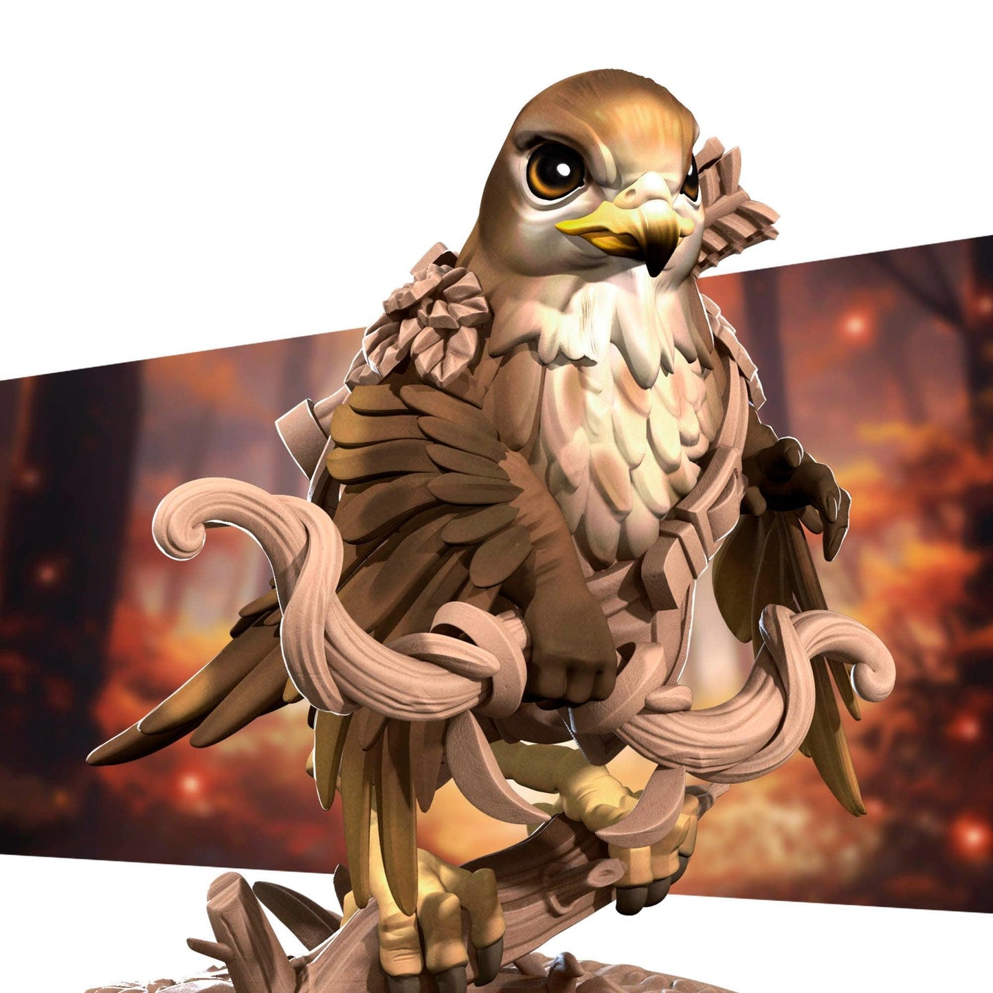 Hawkfolk Ranger | TABLETOP SCALE | D&D Humblewood TTRPG Miniature | Bite the Bullet