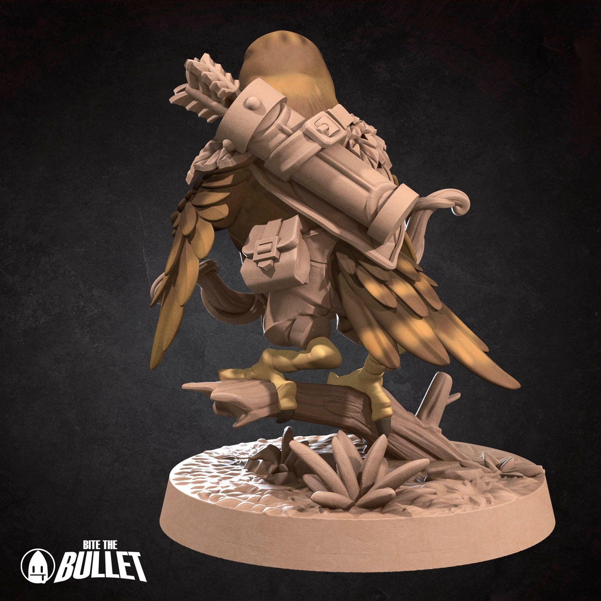 Hawkfolk Ranger | TABLETOP SCALE | D&D Humblewood TTRPG Miniature | Bite the Bullet