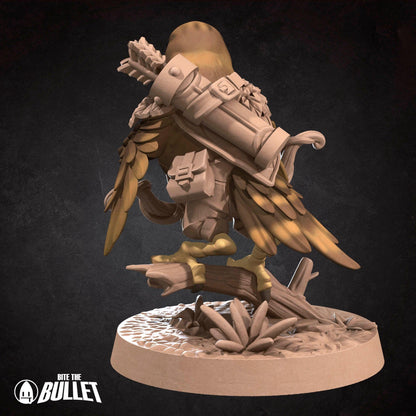 Hawkfolk Ranger | TABLETOP SCALE | D&D Humblewood TTRPG Miniature | Bite the Bullet