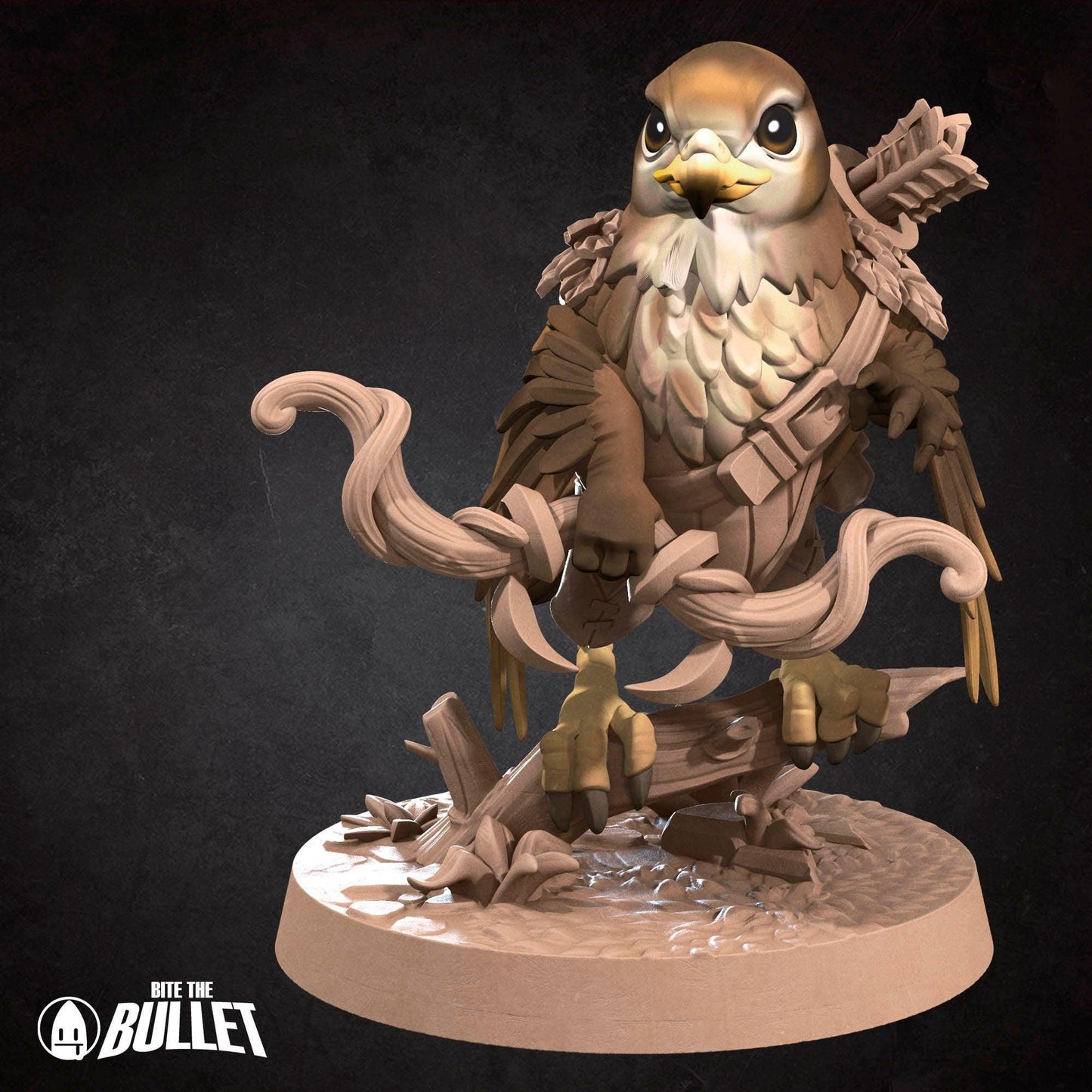 Hawkfolk Ranger | TABLETOP SCALE | D&D Humblewood TTRPG Miniature | Bite the Bullet