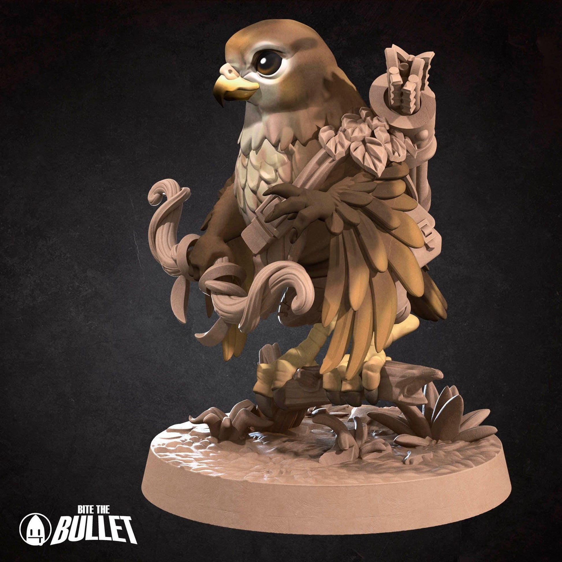 Hawkfolk Ranger | TABLETOP SCALE | D&D Humblewood TTRPG Miniature | Bite the Bullet
