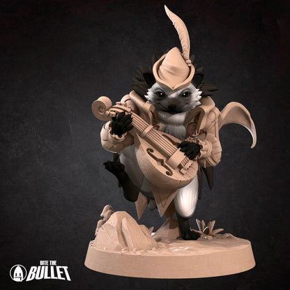 Hedgehogfolk Bard | TABLETOP SCALE | D&D Humblewood TTRPG Miniature | Bite the Bullet