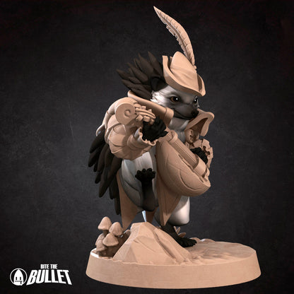 Hedgehogfolk Bard | TABLETOP SCALE | D&D Humblewood TTRPG Miniature | Bite the Bullet