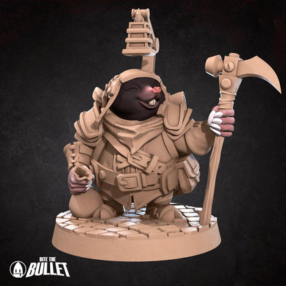 Molefolk Artificer | TABLETOP SCALE | D&D Humblewood TTRPG Miniature | Bite the Bullet
