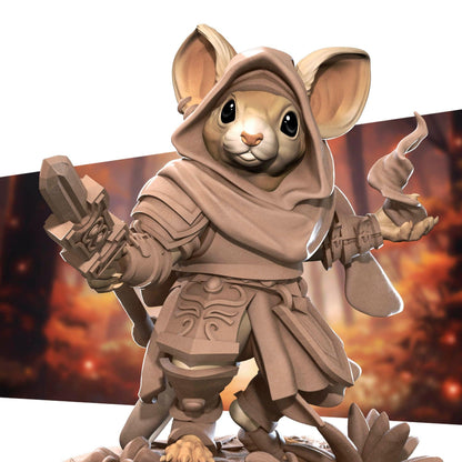 Mousefolk Cleric | TABLETOP SCALE | D&D Humblewood TTRPG Miniature | Bite the Bullet