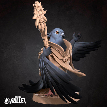Pidgeonfolk Cleric | TABLETOP SCALE | D&D Humblewood TTRPG Miniature | Bite the Bullet
