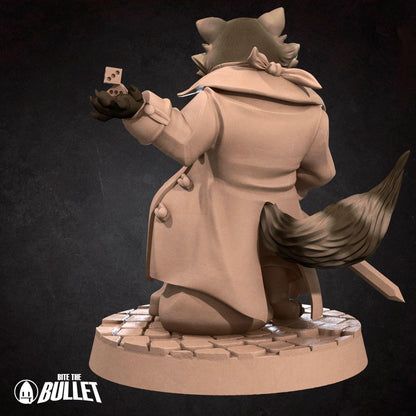 Raccoonfolk Thief | TABLETOP SCALE | D&D Humblewood TTRPG Miniature | Bite the Bullet