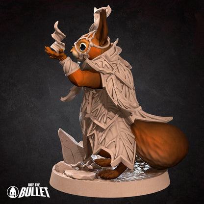 Squirrelfolk Sorceress | TABLETOP SCALE | D&D Humblewood TTRPG Miniature | Bite the Bullet