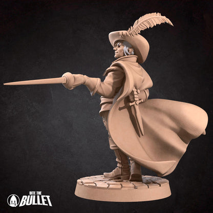 Drow Mercenary | TABLETOP SCALE | TTRPG Miniature | Bite the Bullet