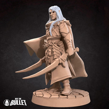 Drow Ranger | TABLETOP SCALE | D&D TTRPG Miniature | Bite the Bullet