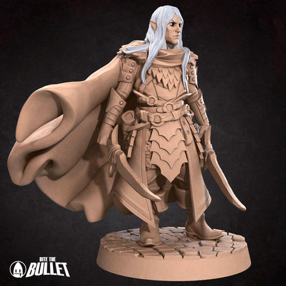 Drow Ranger | TABLETOP SCALE | D&D TTRPG Miniature | Bite the Bullet