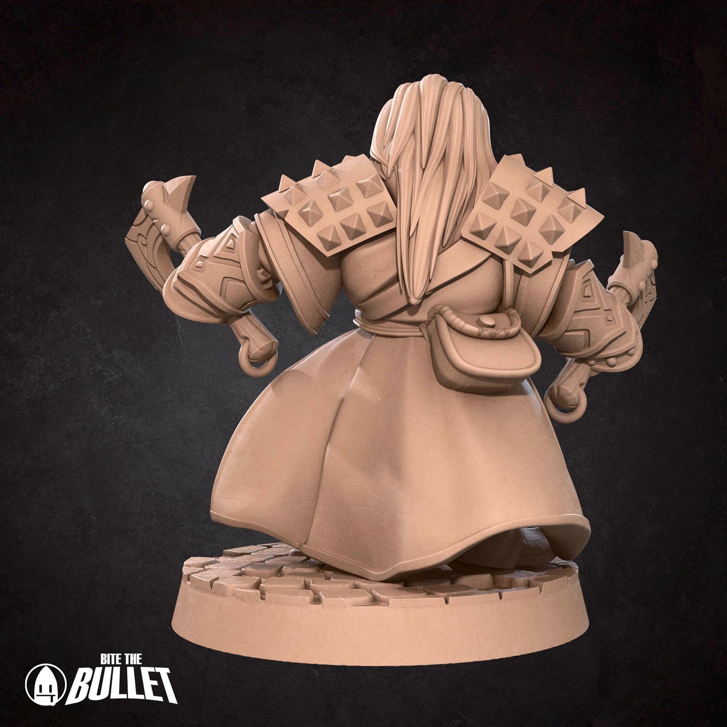 Duergar Fighter | TABLETOP SCALE | D&D TTRPG Miniature | Bite the Bullet