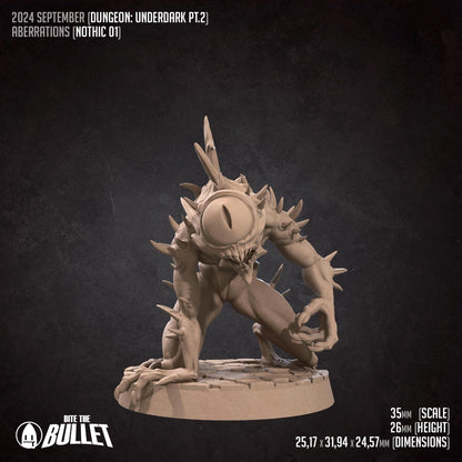 Nothics | Tabletop Scale | D&D TTRPG Monster Miniature | Bite the Bullet