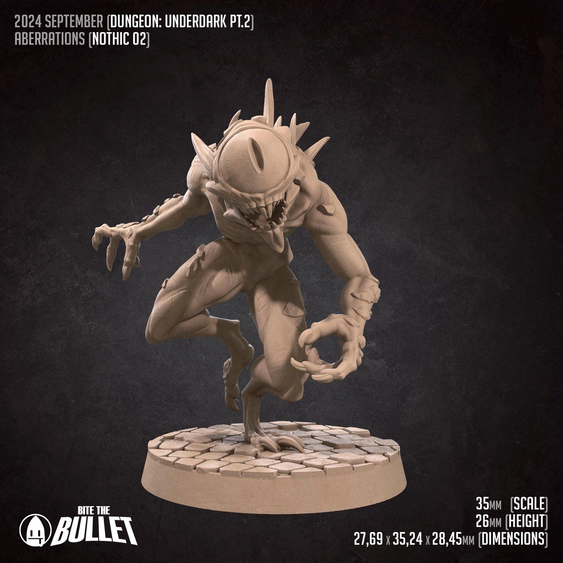 Nothics | Tabletop Scale | D&D TTRPG Monster Miniature | Bite the Bullet