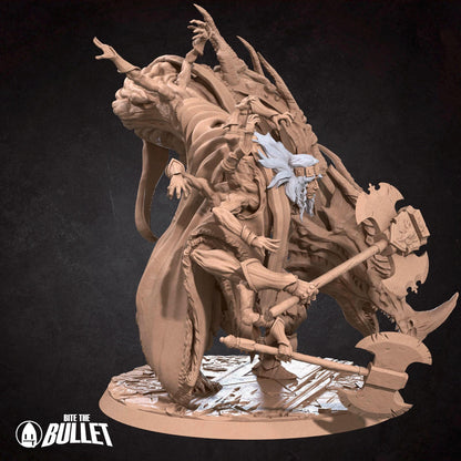 Bullet Dark Souls, Grafted | TABLETOP SCALE | D&D TTRPG Miniature | Bite the Bullet | Unpainted, Unplated Resin 8k