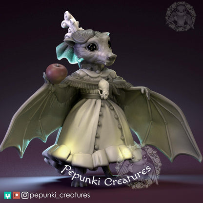 Fruit Bat | Tabletop or Display Scale | D&D Humblewood TTRPG Miniature | Pepunki Creatures