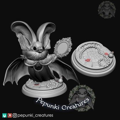 Long-Eared Bat | Tabletop or Display Scale | D&D Humblewood TTRPG Miniature | Pepunki Creatures
