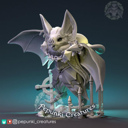 Vampire Bat | Tabletop or Display Scale | D&D Humblewood TTRPG Miniature | Pepunki Creatures