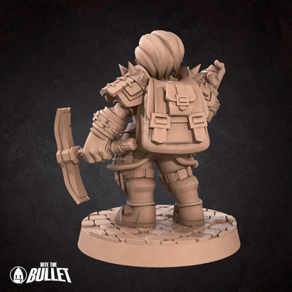 Duergar Artificer | TABLETOP SCALE | D&D TTRPG Miniature | Bite the Bullet