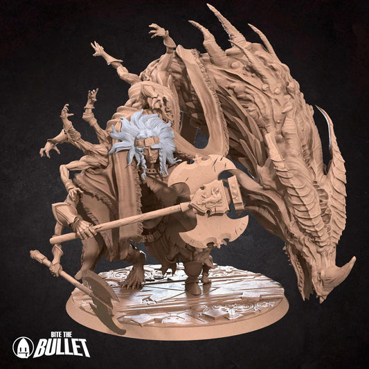Bullet Dark Souls, Grafted | TABLETOP SCALE | D&D TTRPG Miniature | Bite the Bullet | Unpainted, Unplated Resin 8k